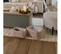 Panier Taille M VELLUTO Beige